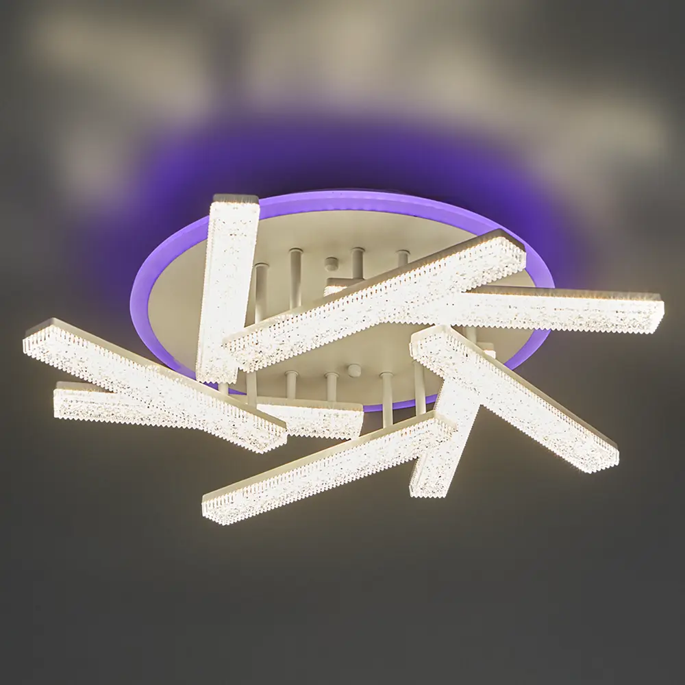 Люстра потолочная De City Оскар 8x10 Вт+22 Вт RGB LED 220 В с пультом управления 88038422 STLM-2001293  - Вид №28