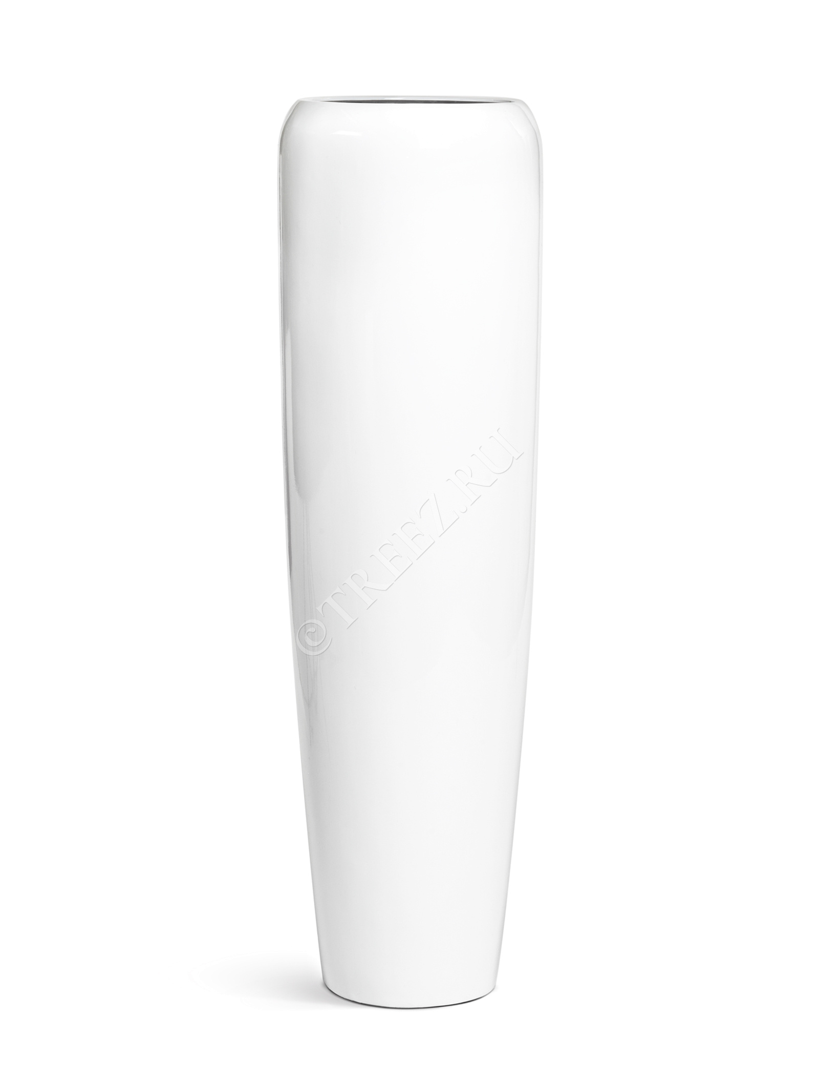 41.3320-05-036-WH-097 Кашпо  Effectory - серия Gloss - Высокий конус Design - Белый глянцевый лак Цветочная коллекция  - Вид №9