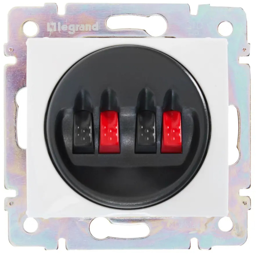 Аудиорозетка Legrand Valena Classic для скрытого подключения колонок 12505946