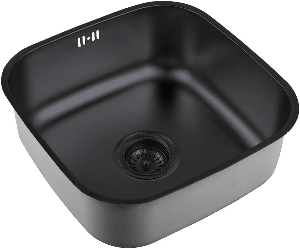 Мойка кухонная ZorG Inox SZR 4040 GRAFIT из нержавеющей стали, графит