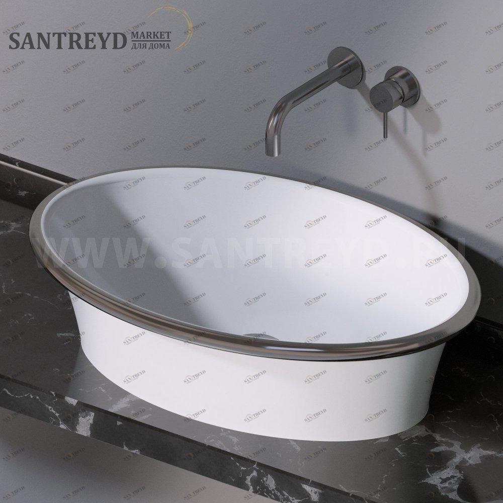 L492100P Накладная раковина на столешницу  овальная A. e T. Italia PRINCESS AeT ITALIA