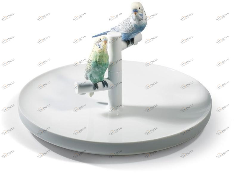 Lladró Ваза для фруктов из фарфора The parrot party 01007848