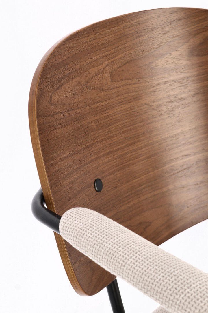 Деревянный стул с подлокотниками с мягким сиденьем BIZZOTTO SIENNA ARCH-00034334 - Вид №6