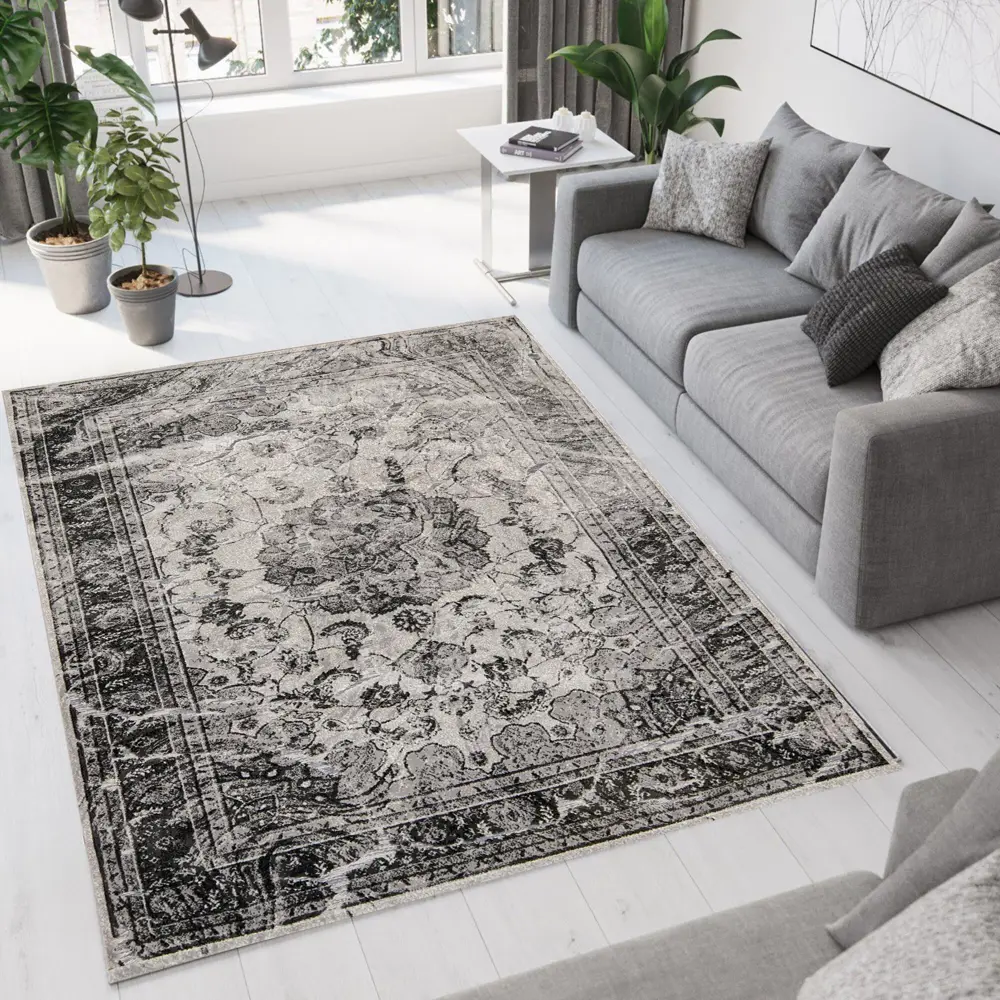 Ковер вискоза Рим 814X 75x150 см цвет серый 83604311 STLM-2111537 CTIM 