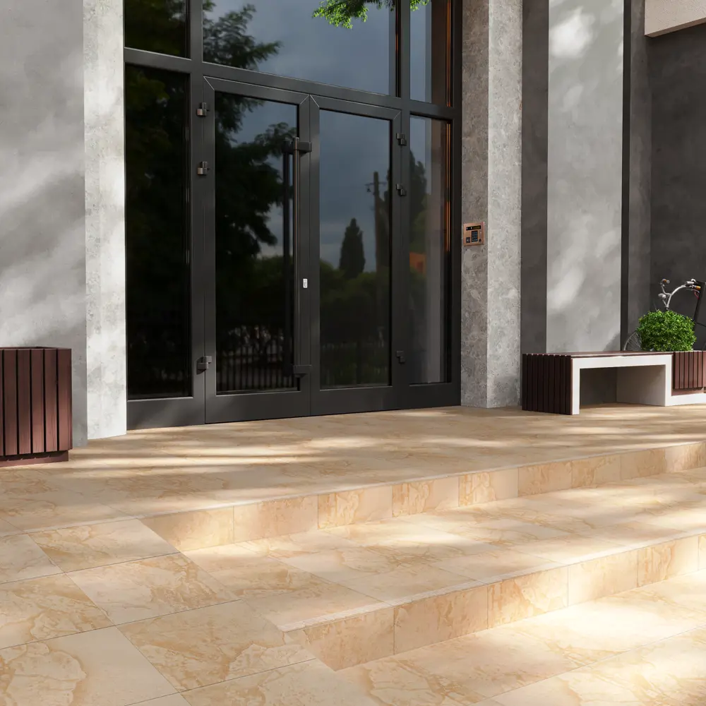 Santreyd Ступень EcoRelief ER01 30×30 см - керамогранит под состаренный камень 12799526
