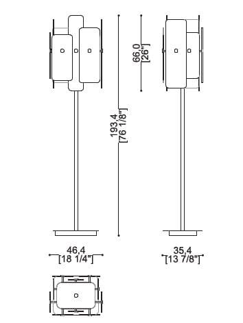 Стеклянный светодиодный торшер Sicis Oscar ARCH-00022485 - Вид №2