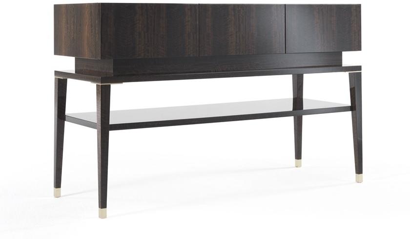 ETRO Home Interiors Прямоугольная консоль из эвкалипта с полками Tibesti E.tib.521.a - Вид №1