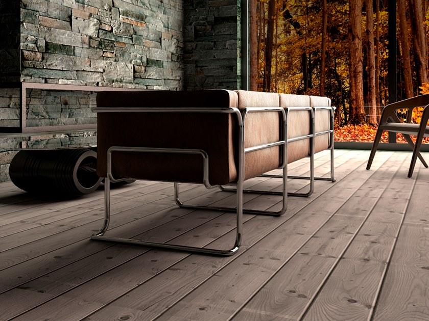 Prieto Studio Кожаный диван с алюминиевой конструкцией Lotus Lot003 - Вид №5