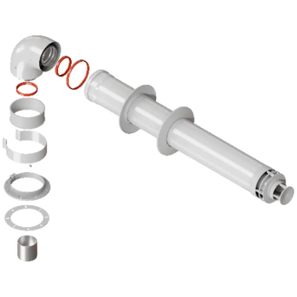 Комплект дымохода Rommer стандарт универсальный 60/100 - 900мм RCA-6010-250900 Отсутствует STLM-2128549