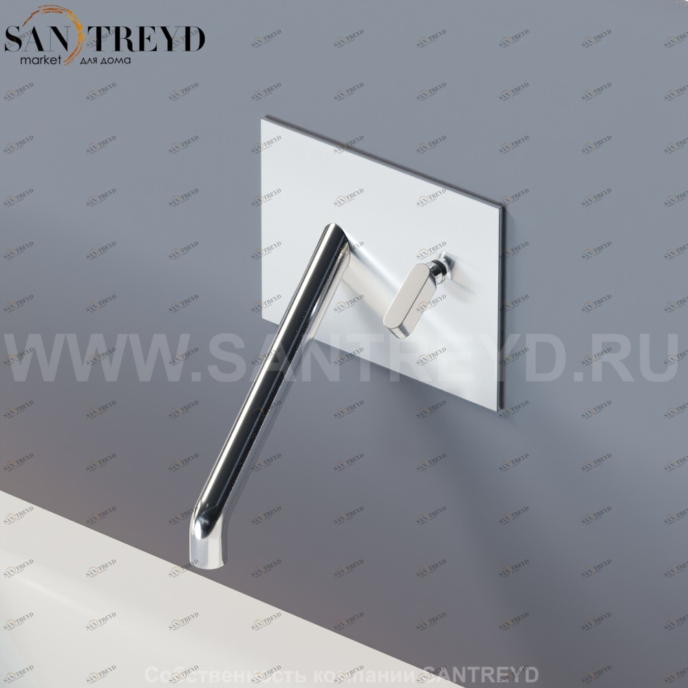 EVOLUZIONE Смеситель для раковины SQUARE ARUB0930CA Agape