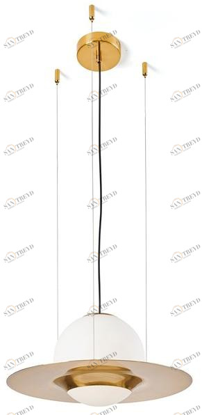 Miloox Подвесной светильник из матовой латуни и опалового стекла Hat 1744.89