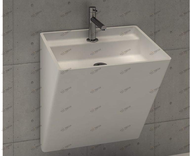 Wbs Подвесная раковина настенная овальная MOMA Design  белая 