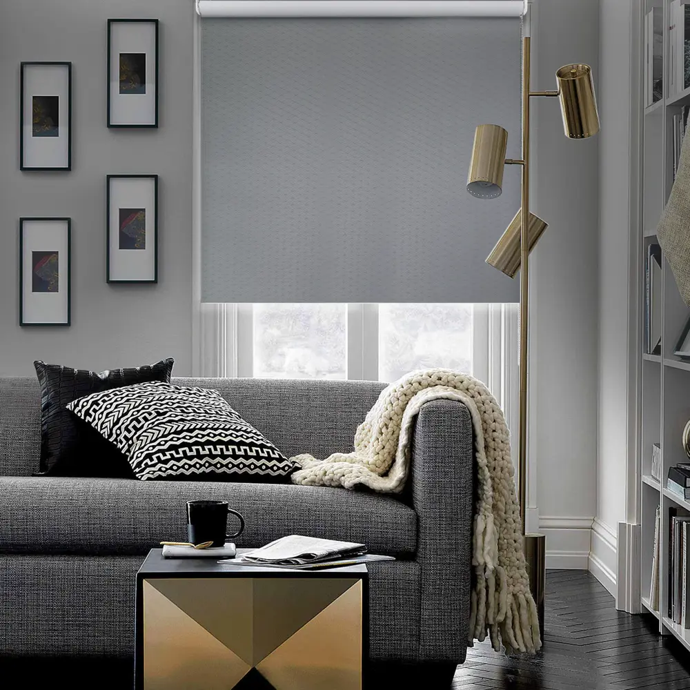 Штора рулонная блэкаут Ромб 140x175 см серая ЭСКАР STLM-2030302 - Вид №3