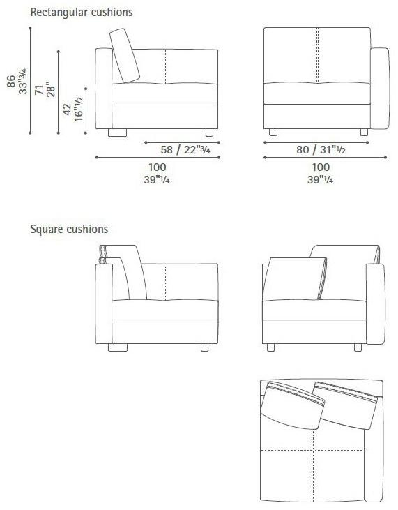 Poltrona Frau Модульный диван La collezione - divani e poltrone sun-id-1459157 - Вид №30