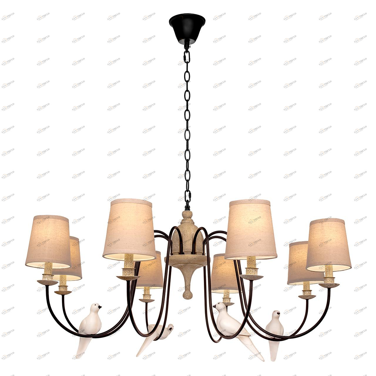 Подвесная люстра Loft IT Loft1029A-8 LOFT IT ДИЗАЙНЕРСКИЕ, LOFT1029 075090 Зеленый 