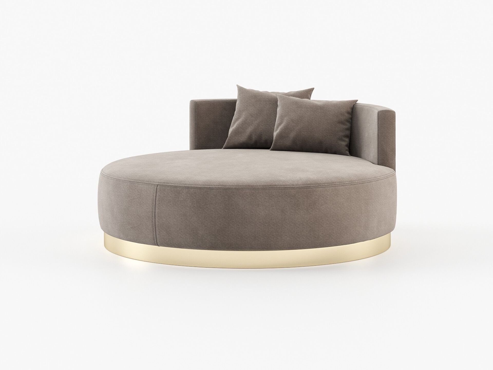 Круглый бархатный пуф Laskasas SCARLET ARCH-00049147 - Вид №5