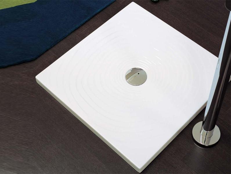 Ceramica Flaminia Квадратный керамический душевой поддон Water drop Dr80 - Вид №4