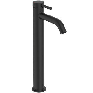 Однорычажный высокий смеситель для раковины со сливом