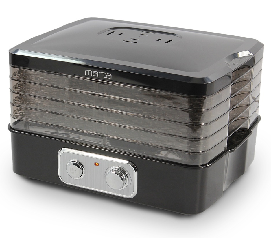 9934656 Сушилка для овощей и фруктов MARTA MT-1948 черный STDN-0075546 - Вид №4