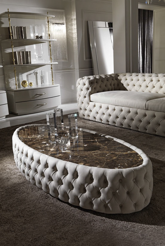 Стол журнальный  DV HOME COLLECTION CHELSEA OVAL tavolino 