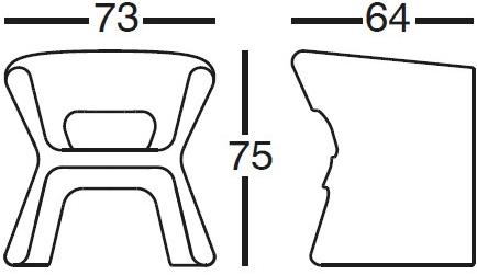 VONDOM Садовое кресло из полиэтилена Pal sun-id-1429437 - Вид №7