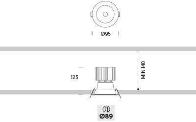 ONOK Lighting Встраиваемый точечный светильник 530 sun-id-1509586 - Вид №1