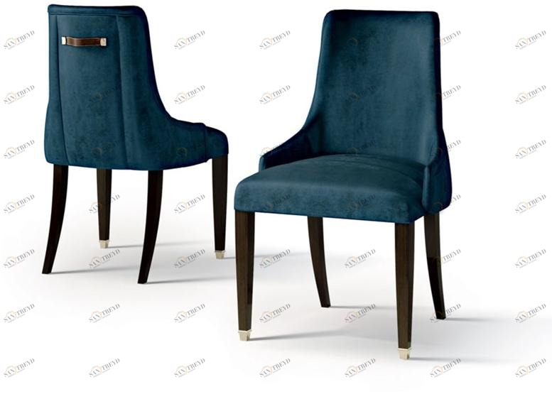 Carpanese Home Стул из нубука с ручкой Heritage 6609