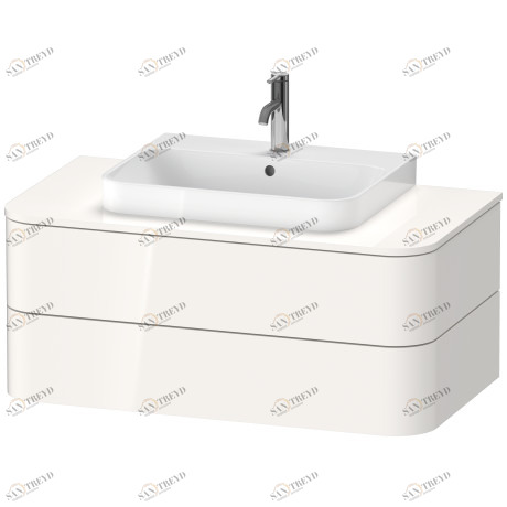 HP496102222 Подвесная раковина настенная овальная Duravit Happy D.2 Plus белая