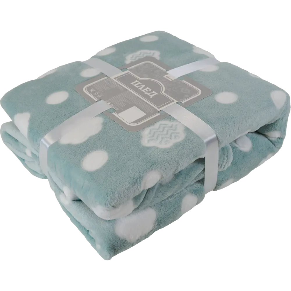 Плед «Облака» 140x200 см фланель цвет синий Santreyd STLM-2045564