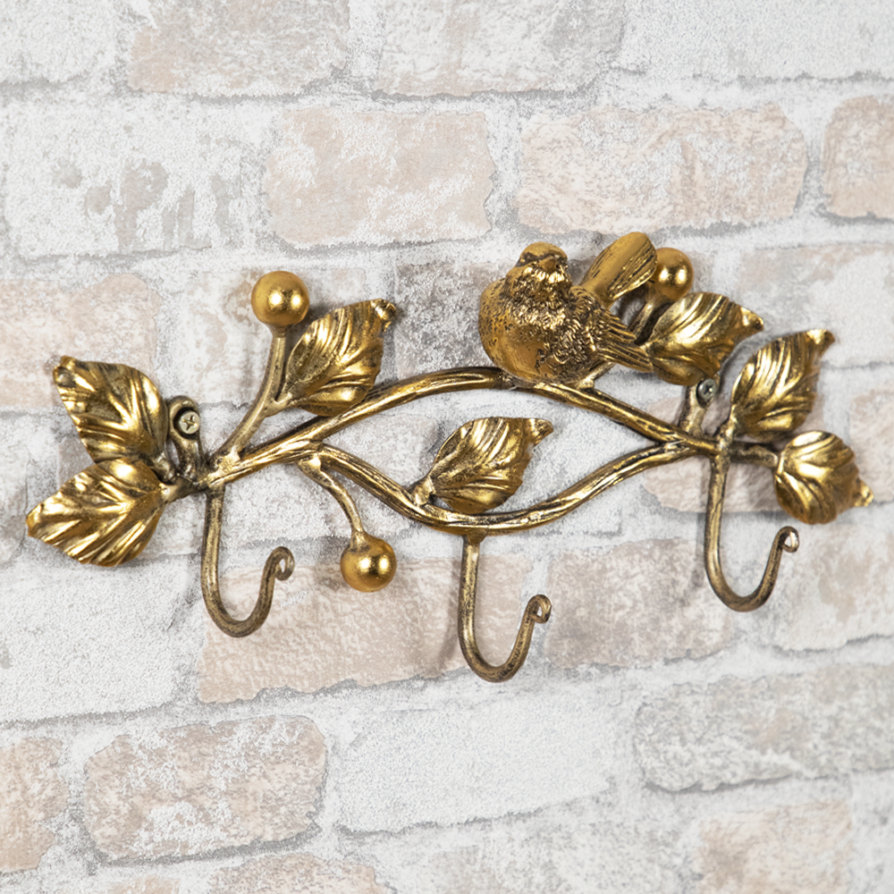 75093 Настенный крючок Птичка Терра Гаэта Амбер BOGACHO 4627196591370