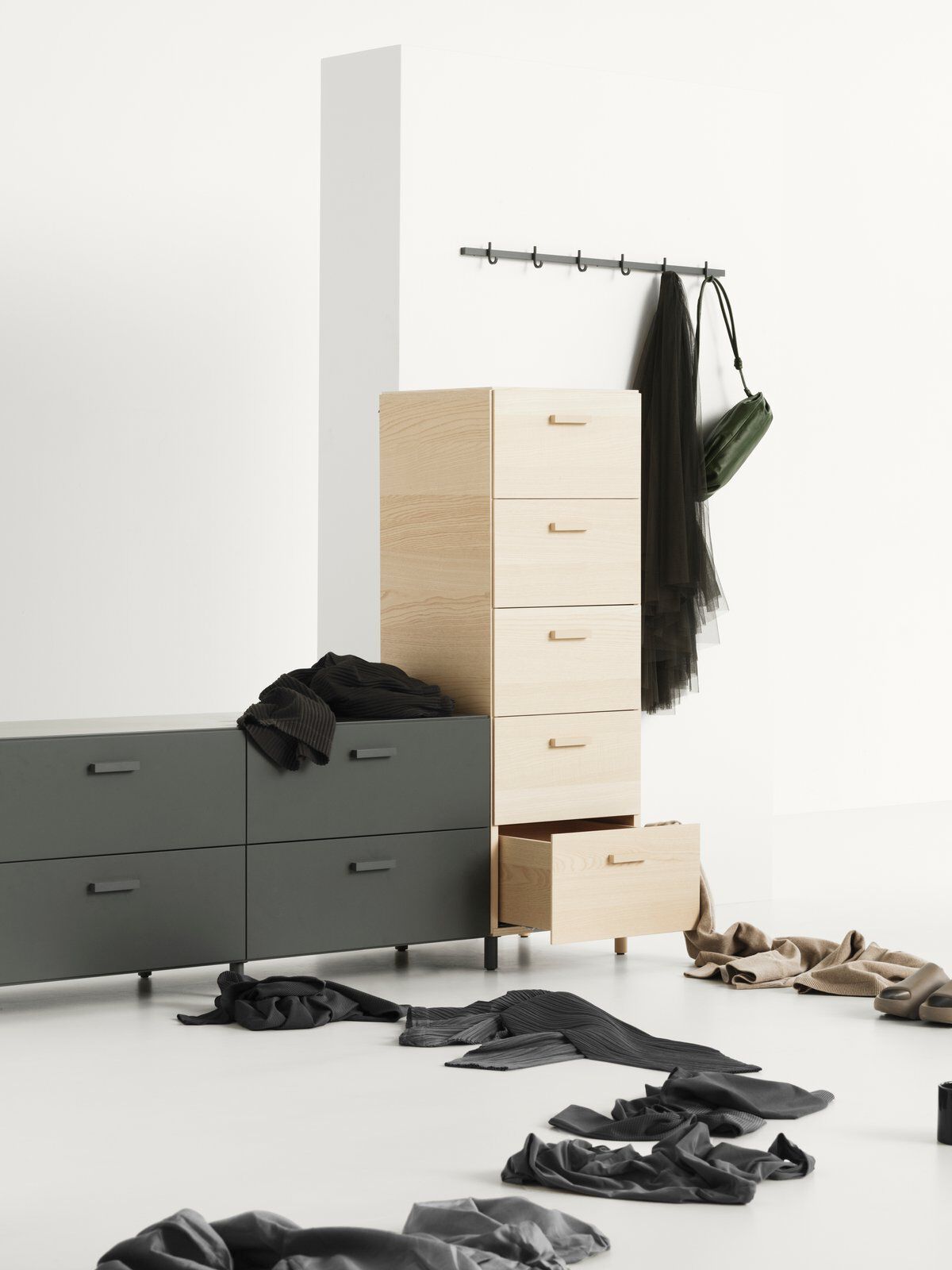 Алюминиевая настенная вешалка с порошковым покрытием String Furniture Relief ARCH-00048824 - Вид №13