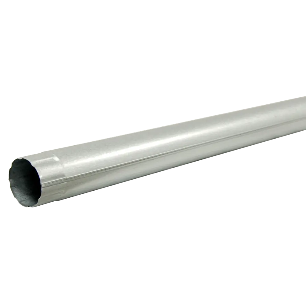 Труба водосточная круглая РЕ 1000x90 мм оцинкованная 85247595 STLM-2110523 Grand Line 