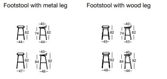 Табурет с подставкой для ног Rolf Benz Rolf Benz 650 ARCH-00078515 - Вид №2