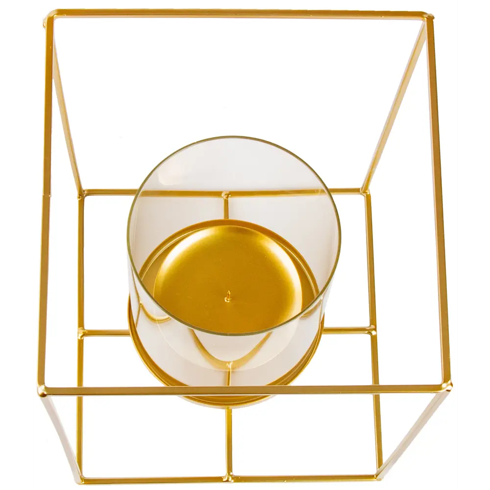 Подсвечник Cube металл 30 см цвет золотой Santreyd STLM-2040980 - Вид №1