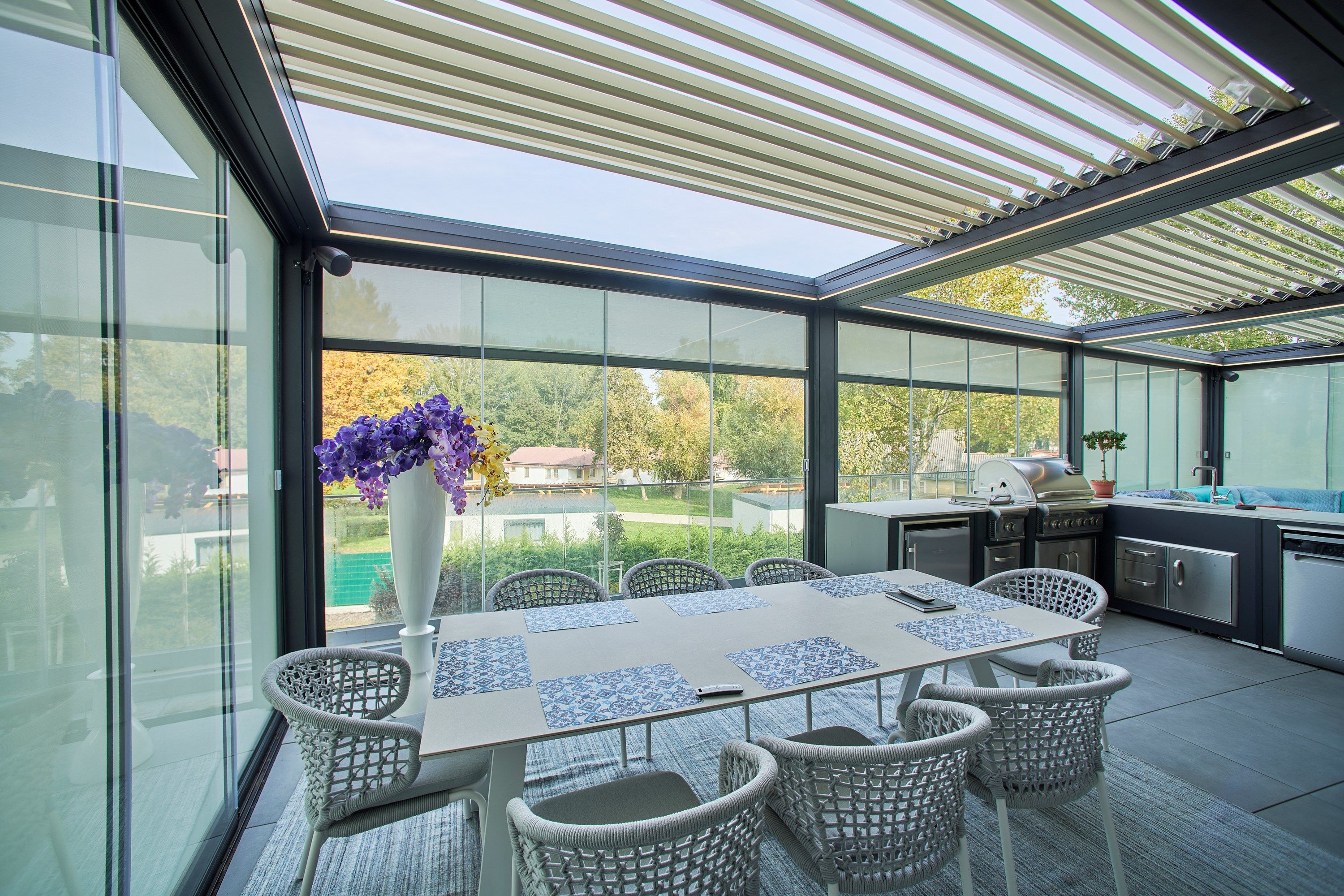 Пергола с алюминиевыми пластинами KE Outdoor Design КЕДРИ ARCH-00016417