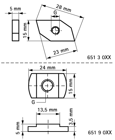 6513006 BIS Канальные гайки монтаж в профиле BIS RapidRail® walraven  - Вид №1