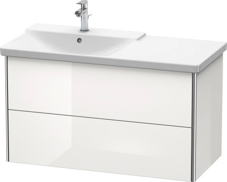 XS418509898 Тумбочка подвесная XSquare #XS4185 1010 x 473 мм Темно-синий шелковисто-матовый лак Duravit - Вид №2