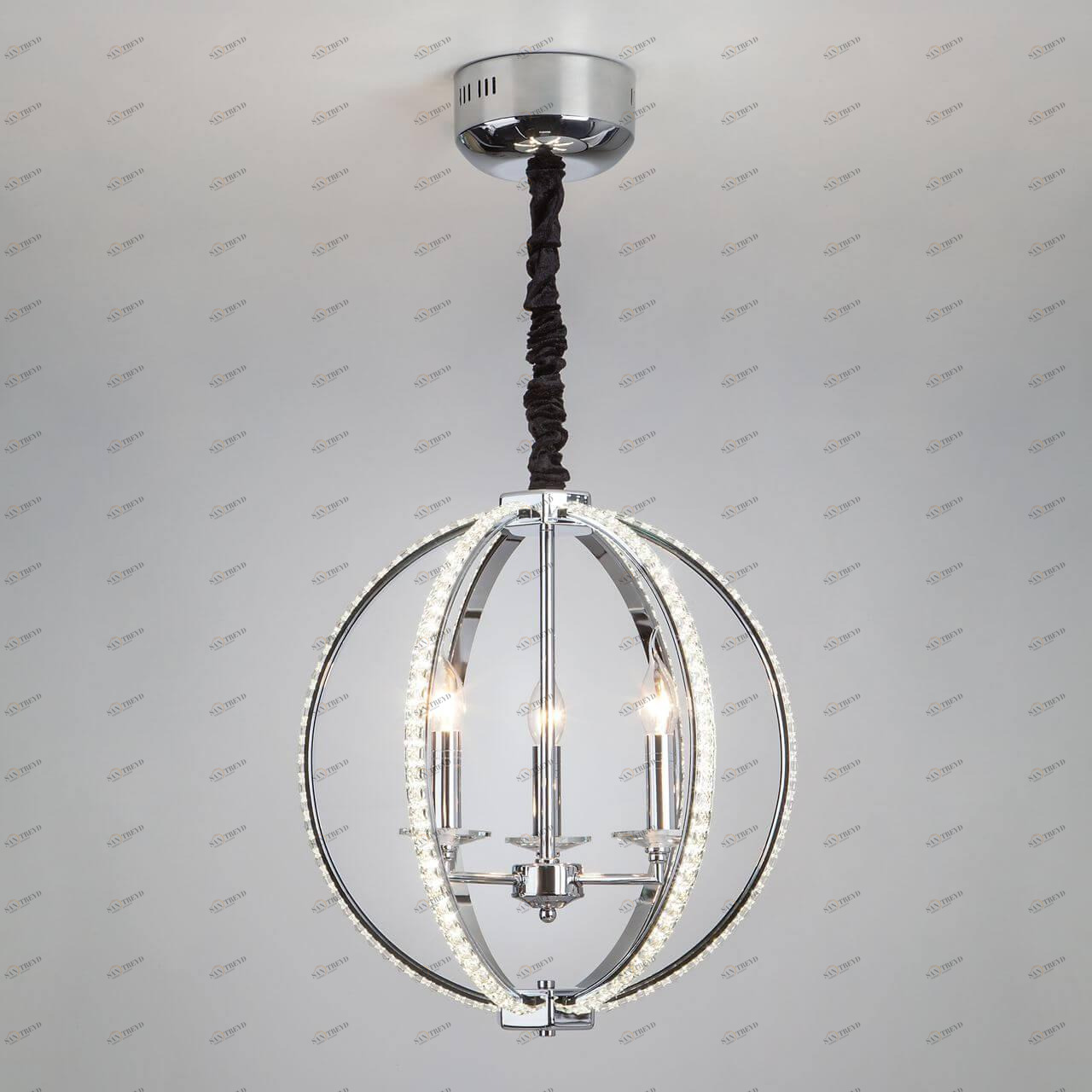 Подвесная люстра Bogates Atlas 426/3 Strotskis BOGATES ДИЗАЙНЕРСКИЕ, ATLAS, ШАР 187351 Хром 