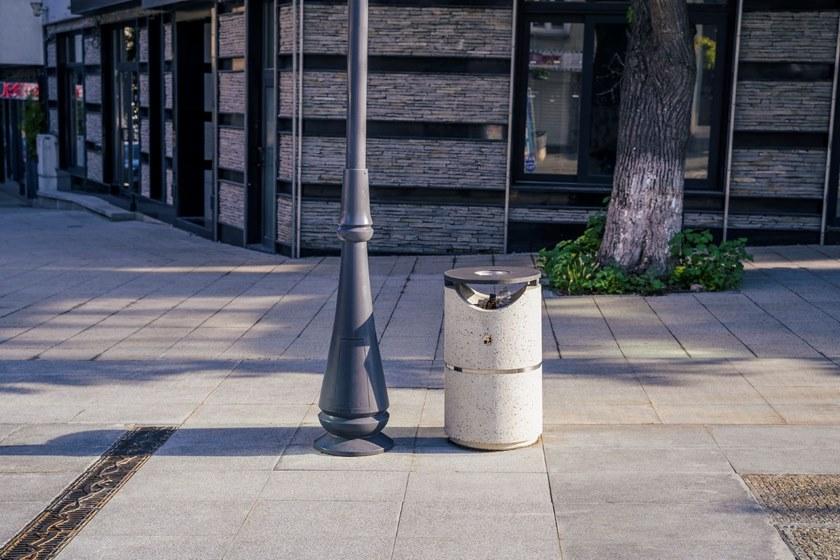 ENCHO ENCHEV - ETE Бетонный мусорный бак с крышкой для улицы  127  - Вид №4