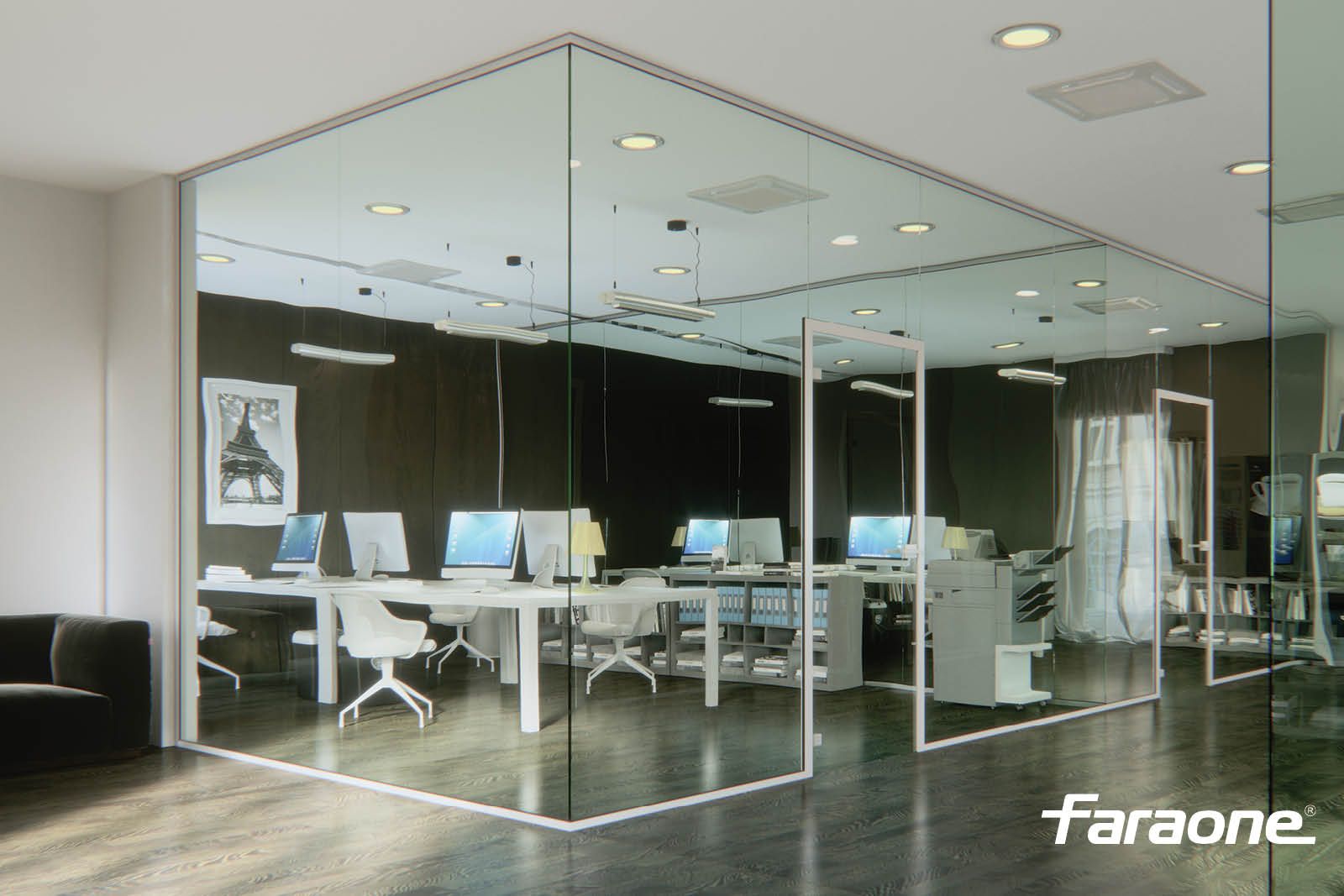 Перегородка с створчатыми дверями FARAONE пространство ARCH-00115336 - Вид №5