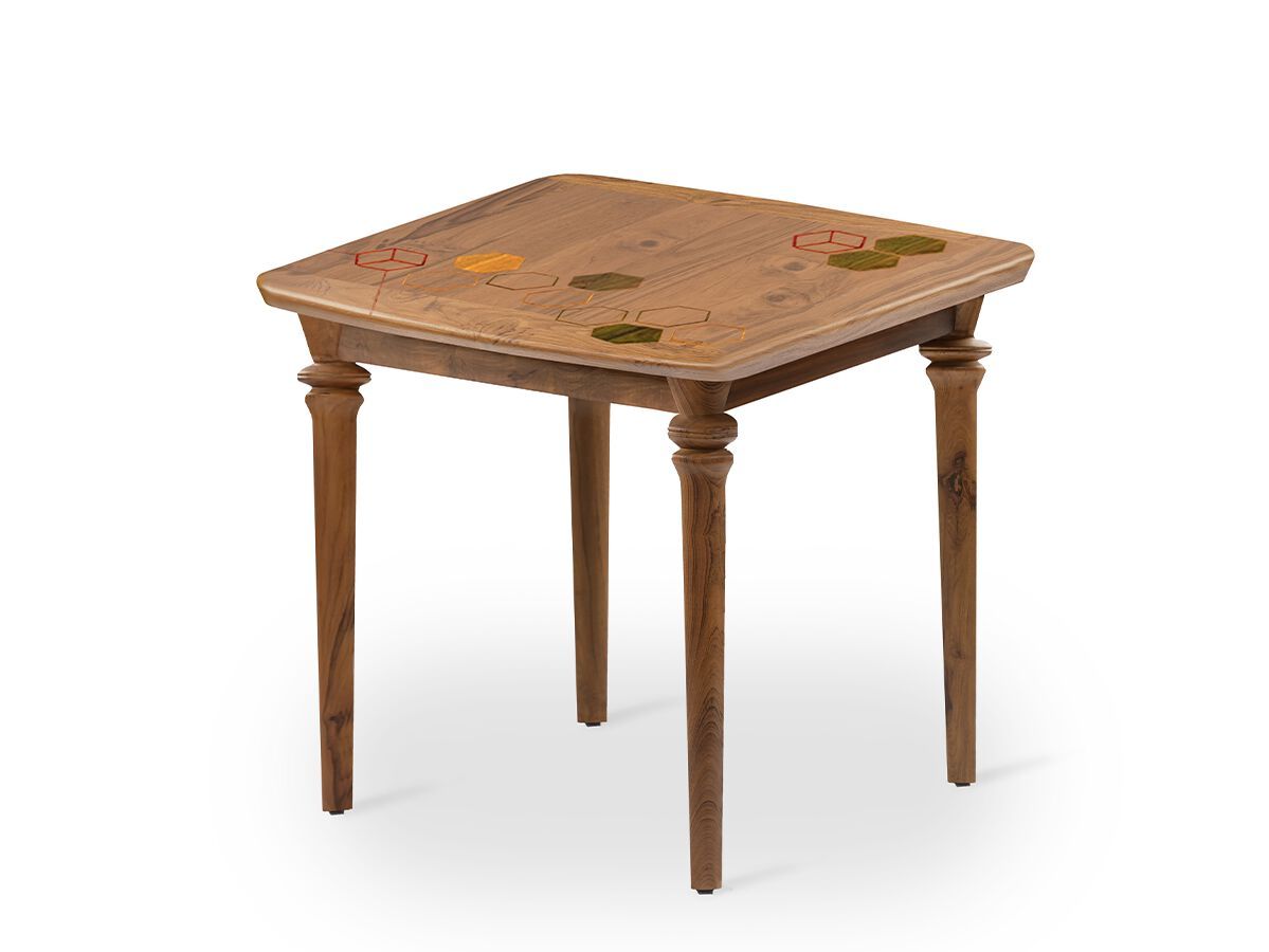 Деревянный квадратный стол Alankaram PIKI ARCH-00031384 - Вид №1