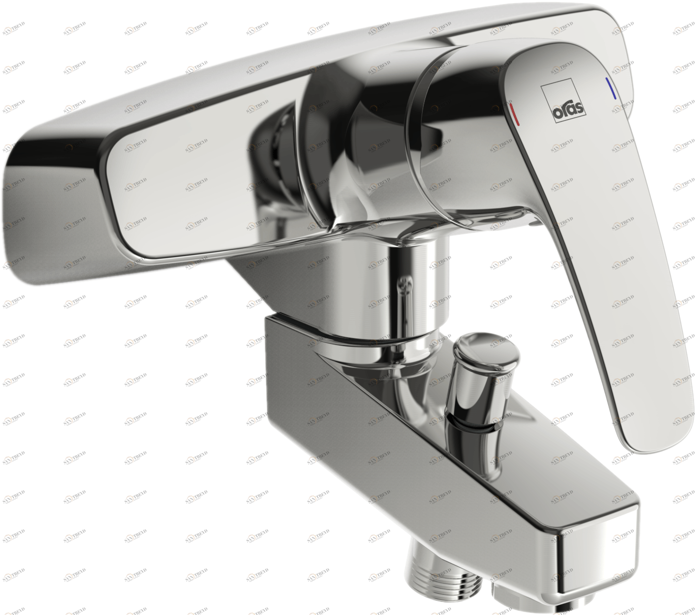 Oras 1072 Cмеситель для ванны и душа 1072 Safira Хром 