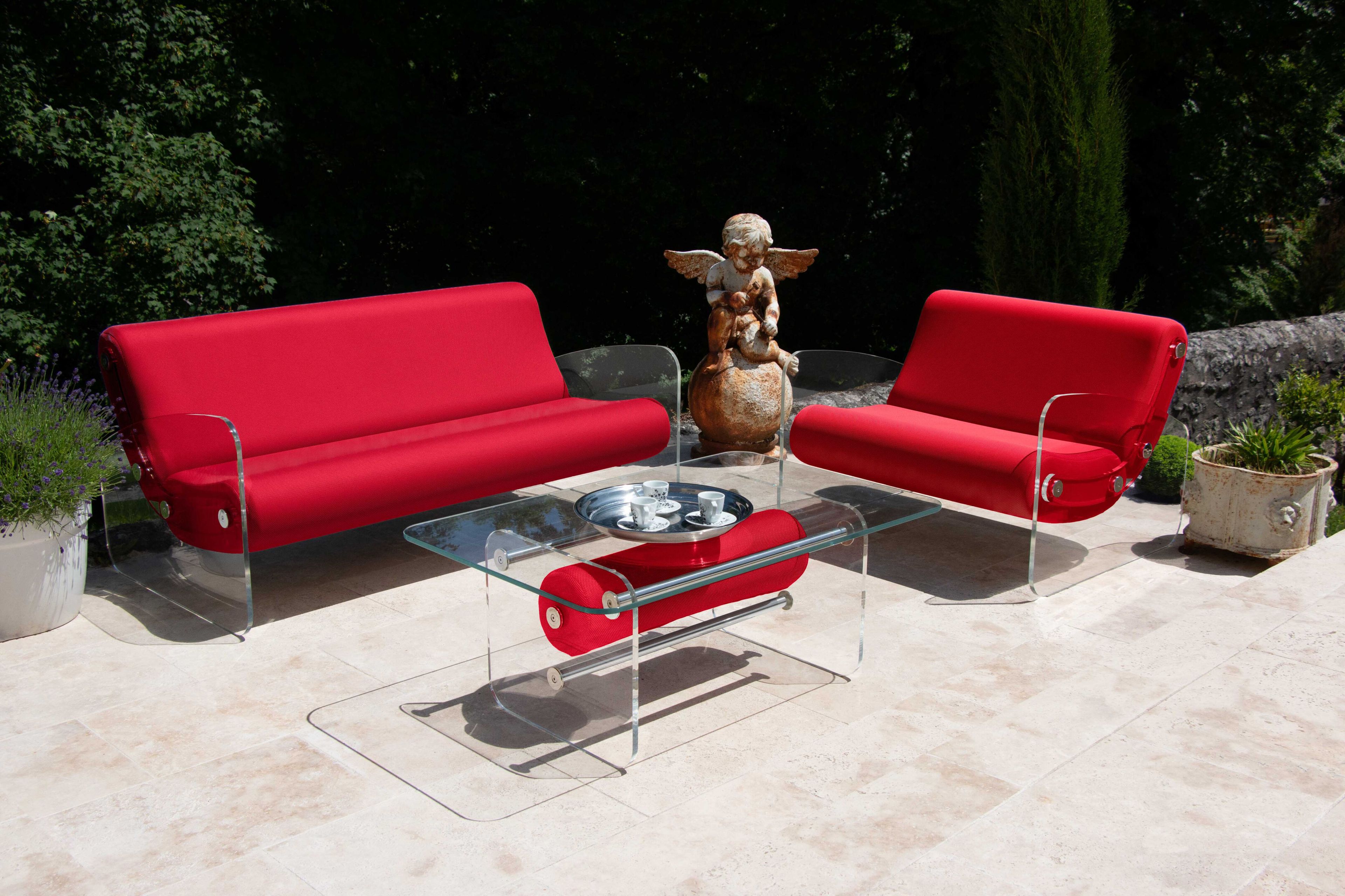 Кресло из ПММА и ткани с подлокотниками KUUMO MW03 ARCH-00087591 - Вид №2