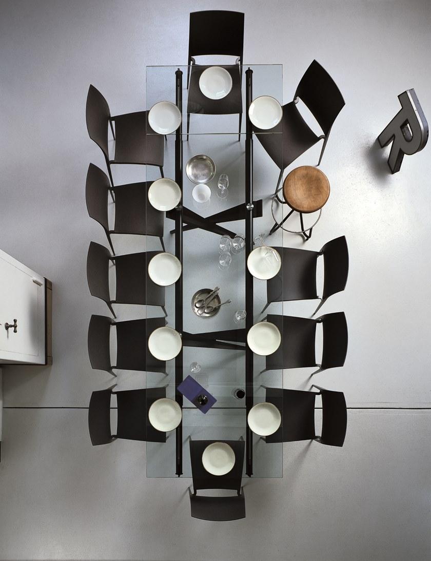 Desalto Раздвижной прямоугольный стол из стали и стекла sun-id-1427693 - Вид №5