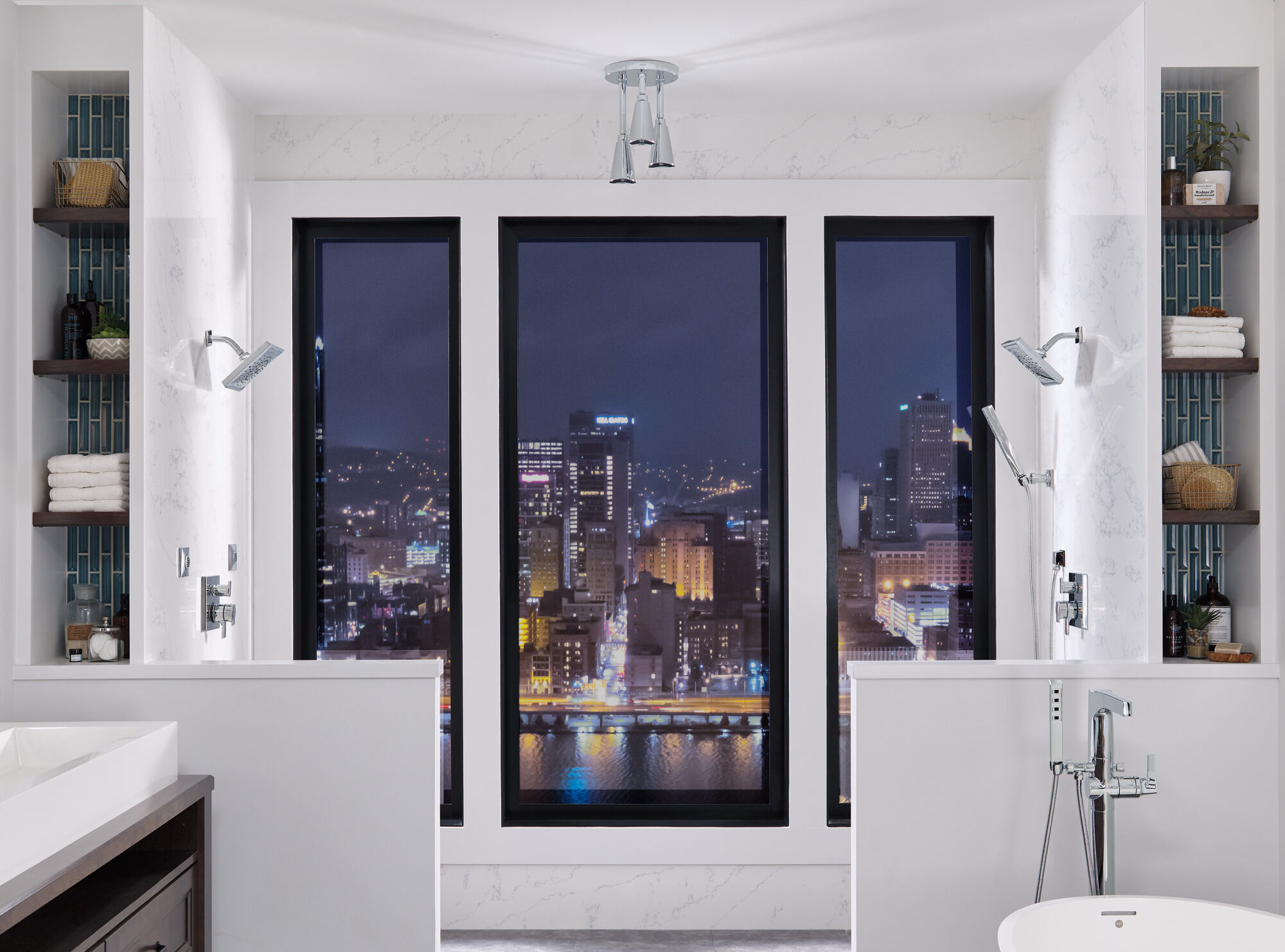 T27867 Трим клапана Angular Modern Monitor® серии 17 со встроенным дивертором на 3 положения Delta Faucet Delta Хром - Вид №2