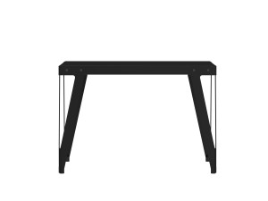 Квадратный стальной стол с порошковым покрытием