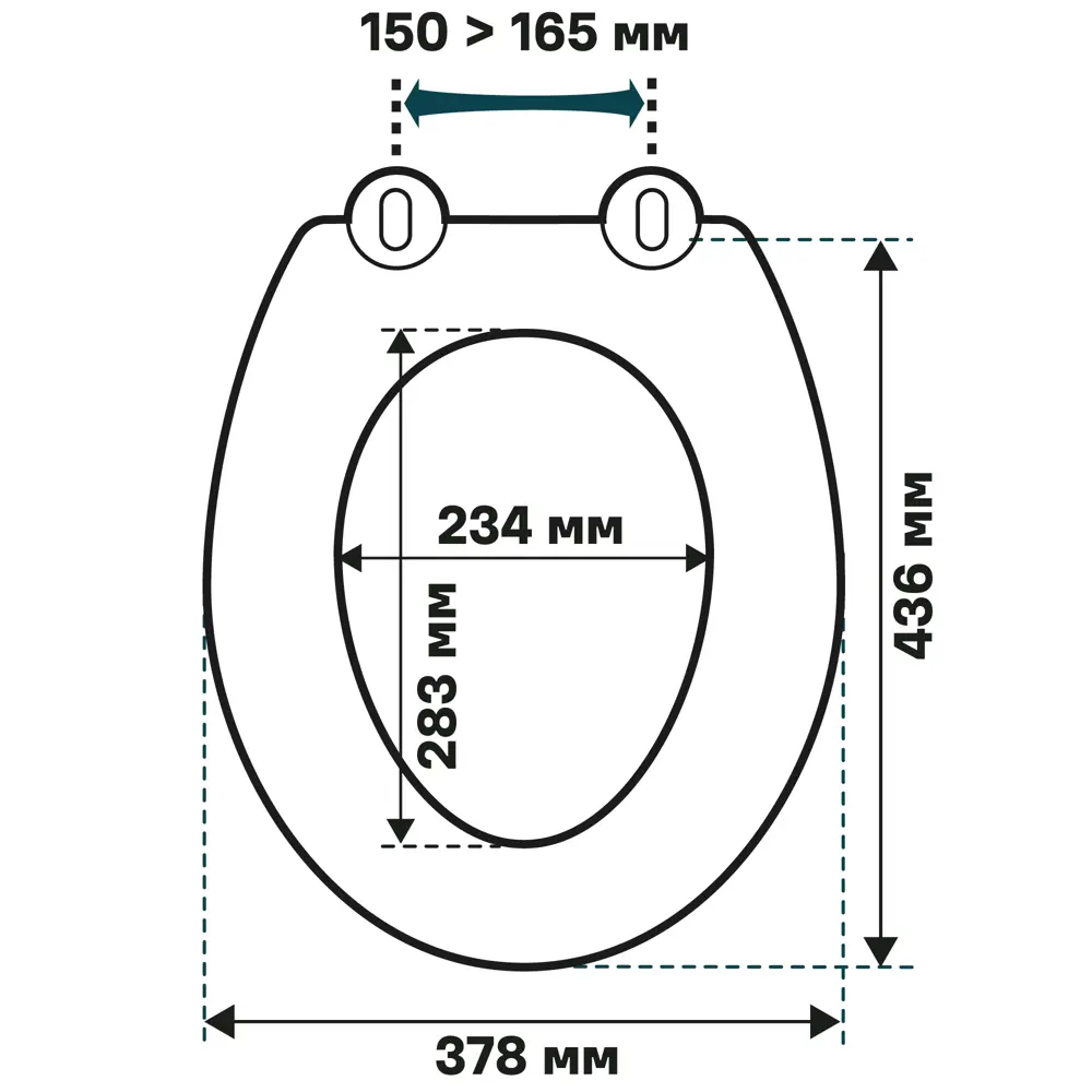 Сиденье для унитаза KONSENSA Мауро овал цвет белый STLM-2051536 - Вид №8