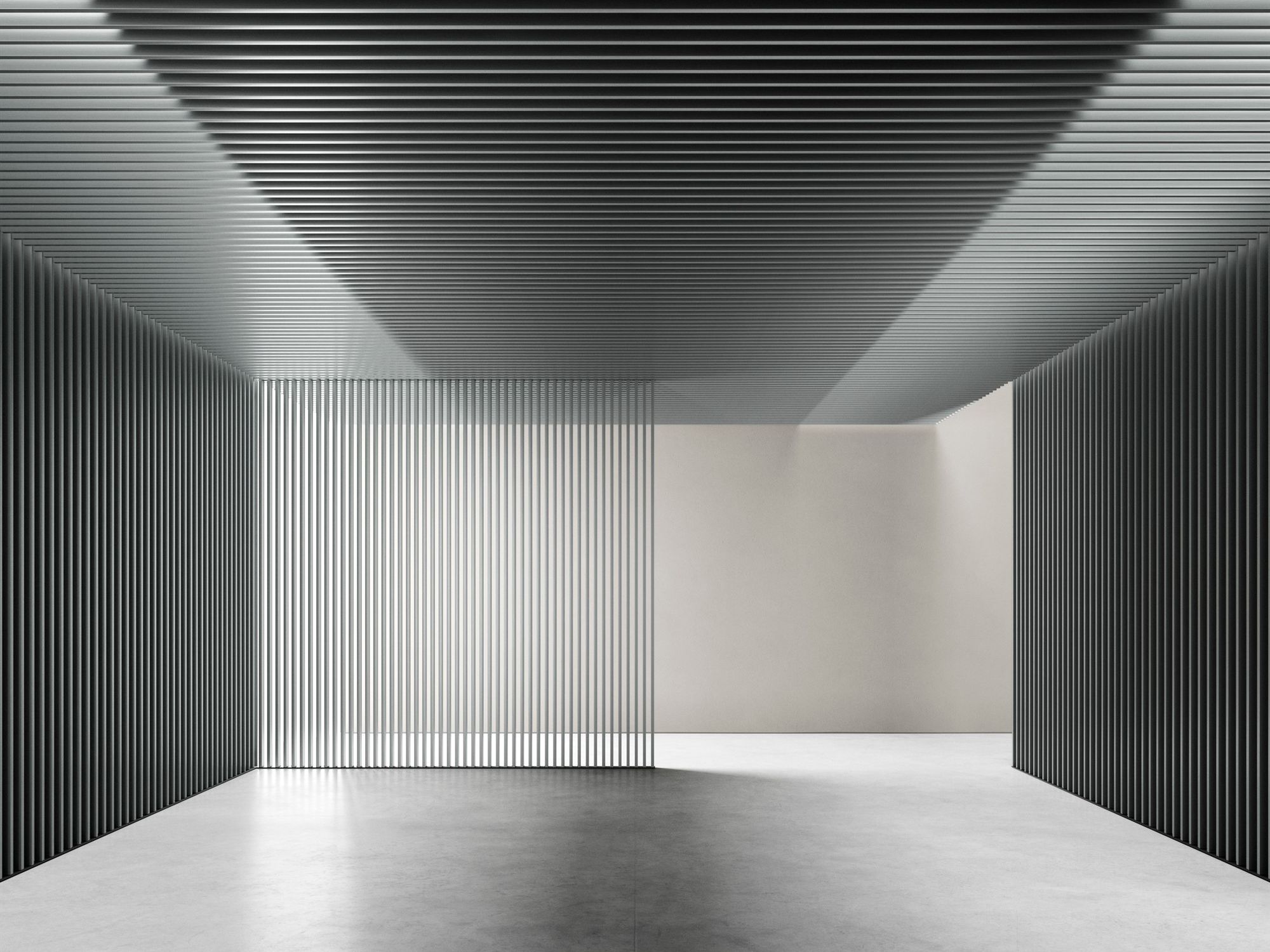 Модульная решетчатая система Dresswall В полоску на фасаде ARCH-00133878 - Вид №2