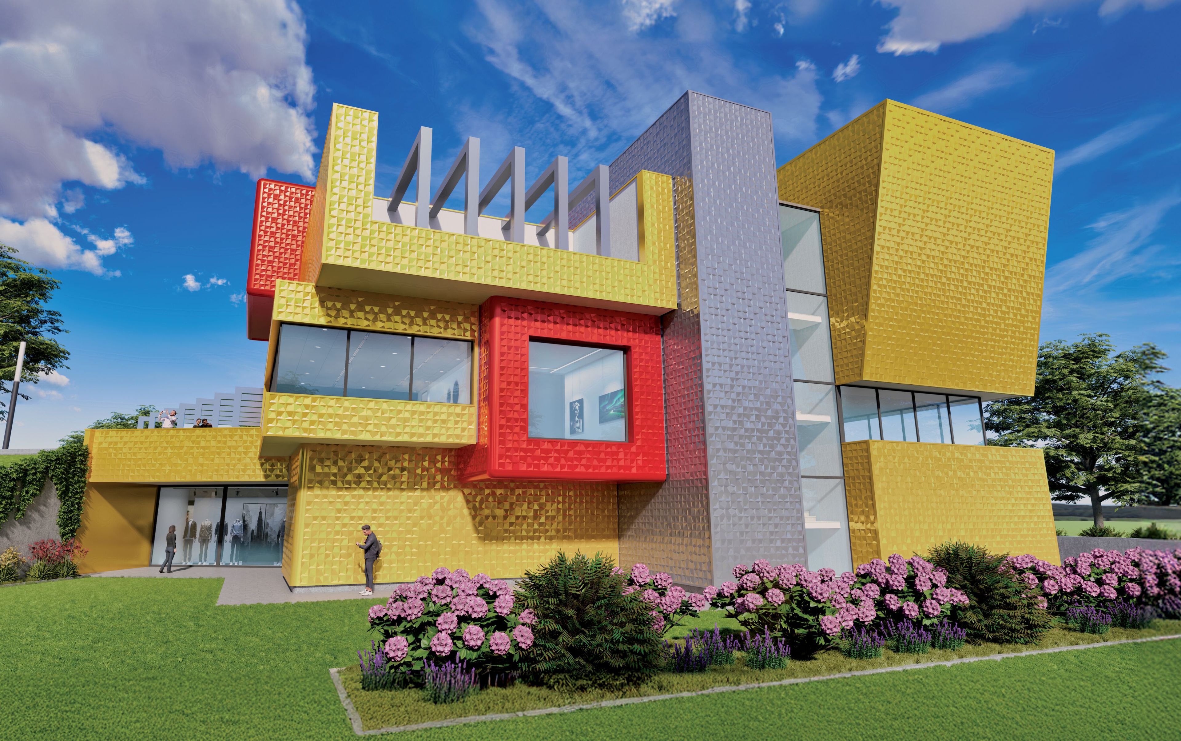 Изолированная металлическая панель для фасада ELCOM SYSTEM ТЕРМОПАРЕТЫ® ARCH-00147678 - Вид №26