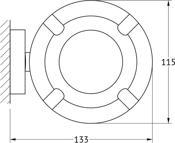 ELL 018 Пепельница FBS Ellea - Вид №1